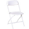 White Vinyl Folding Chair