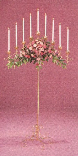 10-Branch Candelabra w/ Globes