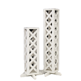 Flower Stands (White Lattice)