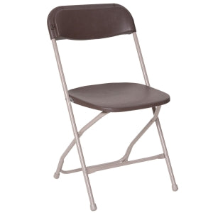 Brown Vinyl Folding Chair