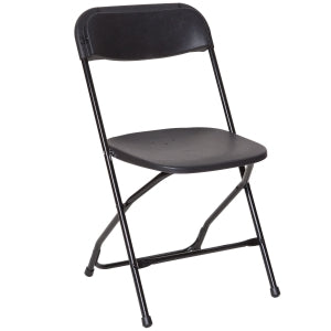 Black Vinyl Folding Chair