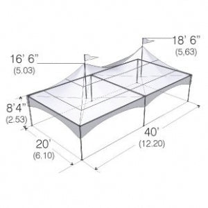 20 x 40 High Peak Tent