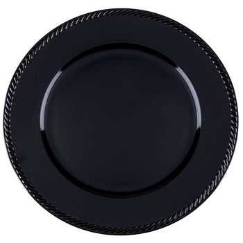 13 Black Charger Plate