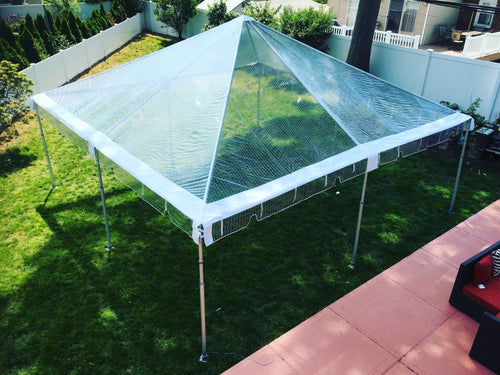 20 x 20 Frame Tent (Clear-Top)