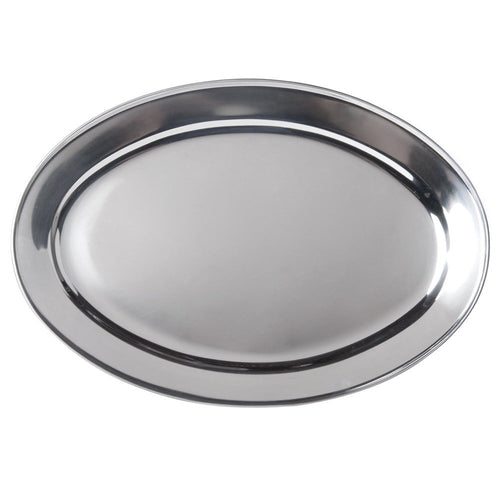 16 x 12 Oval Tray (Stainless Steel)