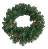 24 Wreath with Multi Color Lights