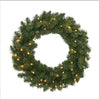 Holiday Wonderland Wreath with White Lights 24