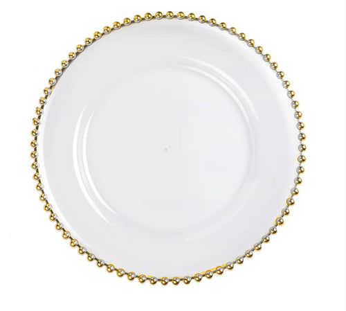 13 Charger Gold Beaded