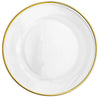 13 Charger Round Gold Rim Plate