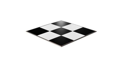 Dance Floor 4' x 4' Panel Black & White